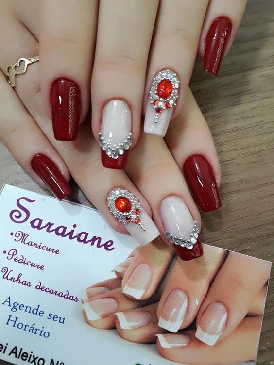 Featured image of post Unhas Vermelhas Decoradas Com Francesinha See more of unhas decoradas on facebook