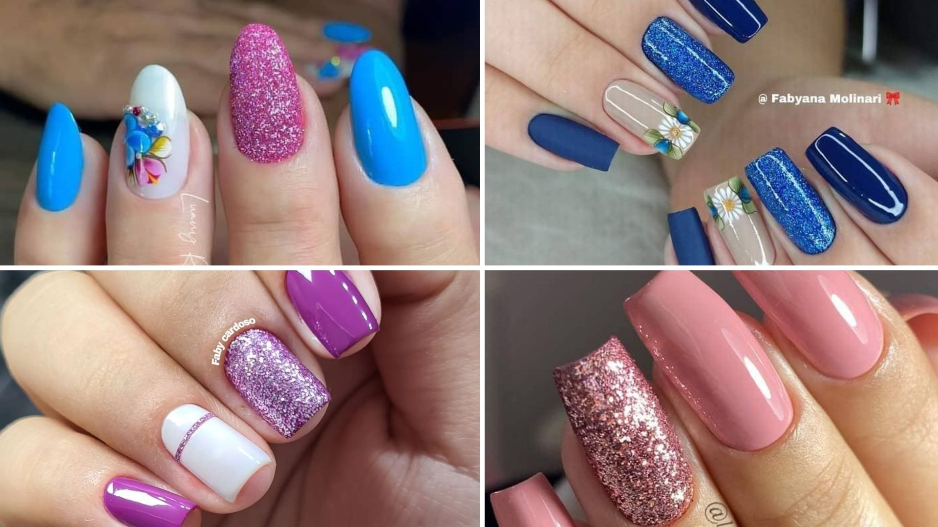 15 Unhas com Glitter que vão te convencer a colocar Brilho nas Unhas ...