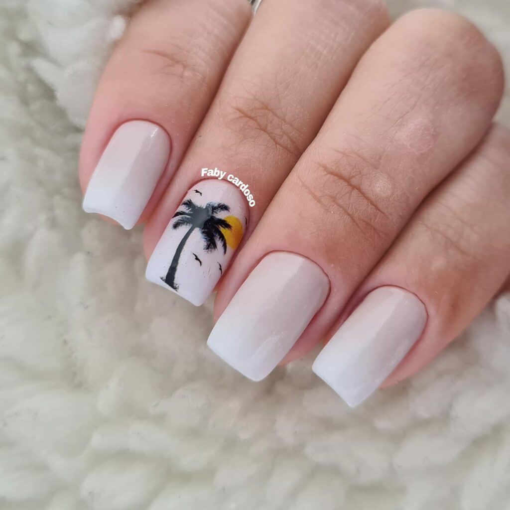Unhas decoradas com esmalte branco - Esmaltação perfeita e dicas de ...